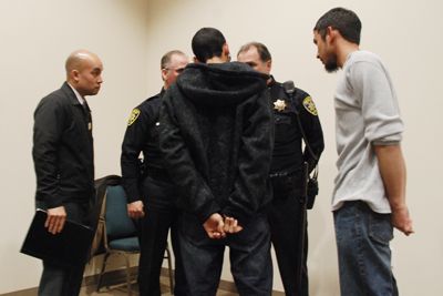 NATASHA AFTANDILIANS | Staff Photographer<br> MSU members were arrested after interrupting a lecture by Ambassador Michael Oren in February.