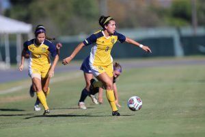 Junior Kiana Palacios recorded her fourth goal on the season in extra time to keep the 'Eaters undefeated.