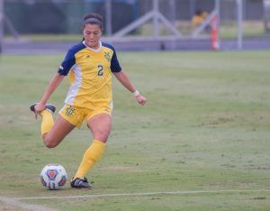 Junior Kiana Palacios scored her third goal in two games Sunday. She has shot six of her eight attempts on goal.