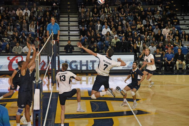 UCI Completes Weekend Sweep of BYU with Five Set Victory Saturday
