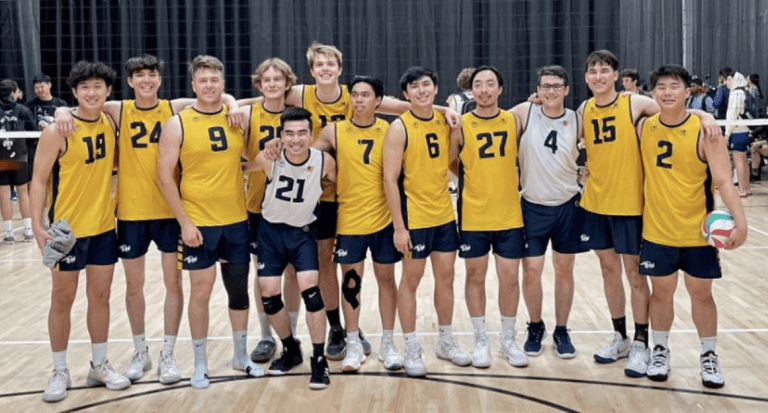 The UCI Men’s Club Volleyball A Team Wins First in Bronze at the SCCVL Championships￼