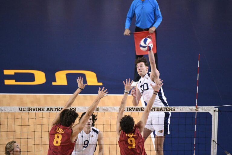 UCI Men’s Volleyball Dominates USC in Energetic 3-1 Win