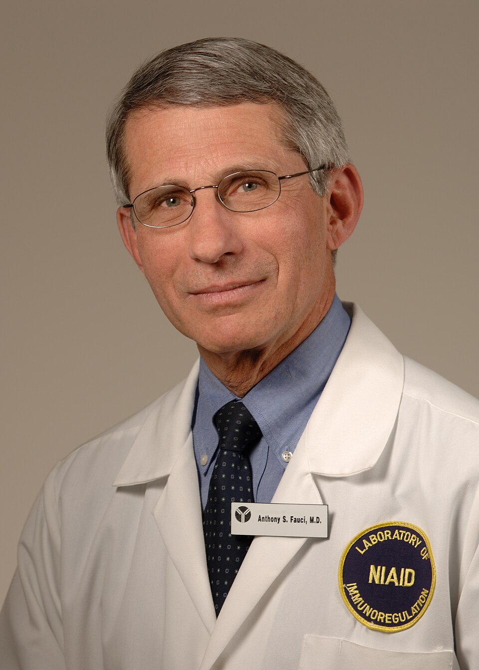 Portrait of Dr. Anthony Fauci, former Chief Medical Advisor to the President of United States.